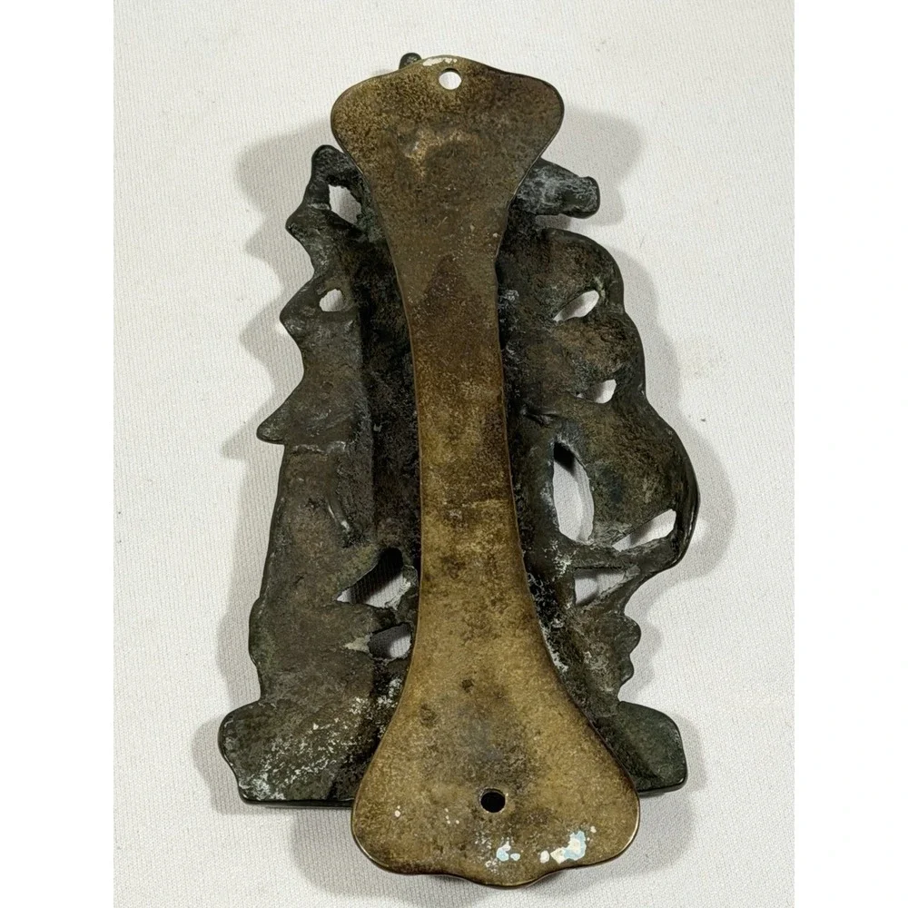 Antique Brass HMS Revenge Ship‎ Door Knocker Nautical Coastal Galleon Decor